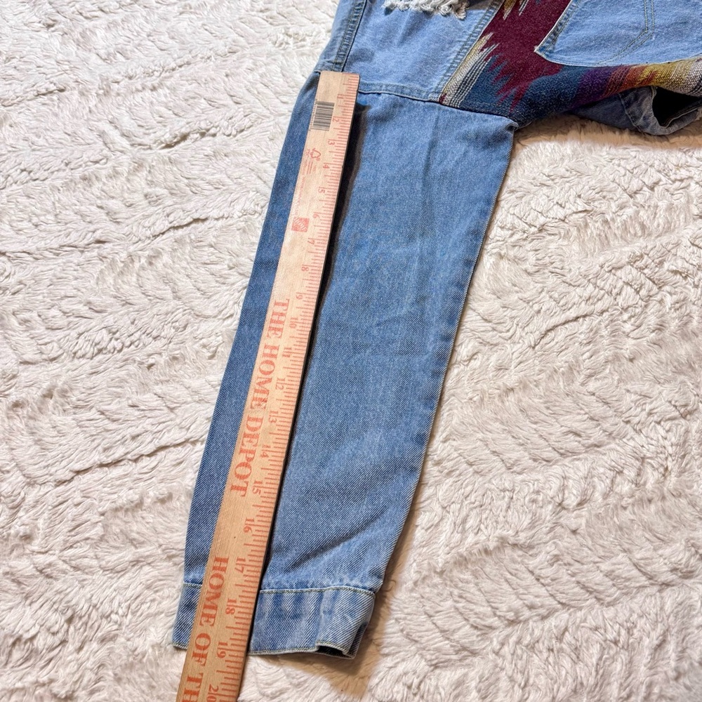 Miss Sparkling Contrast Denim Western Jacket – Size Large | Aztec print cowgirl - Picture 6 of 6